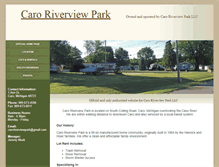 Tablet Screenshot of caroriverviewpark.com